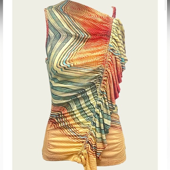 ULLA JOHNSON ALEIDA TOP CRYSTAL OPAL - Picture 1 of 7